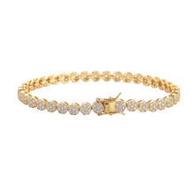 Load image into Gallery viewer, Honeycomb CZ Tennis Bracelet
