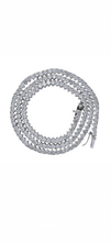 Load image into Gallery viewer, Classic CZ tennis necklace with cubic zirconia stones

