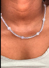 Load image into Gallery viewer, Floral tennis necklace
