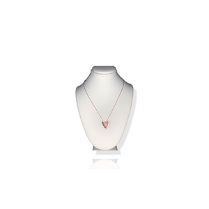 Rosegold pavé heart
